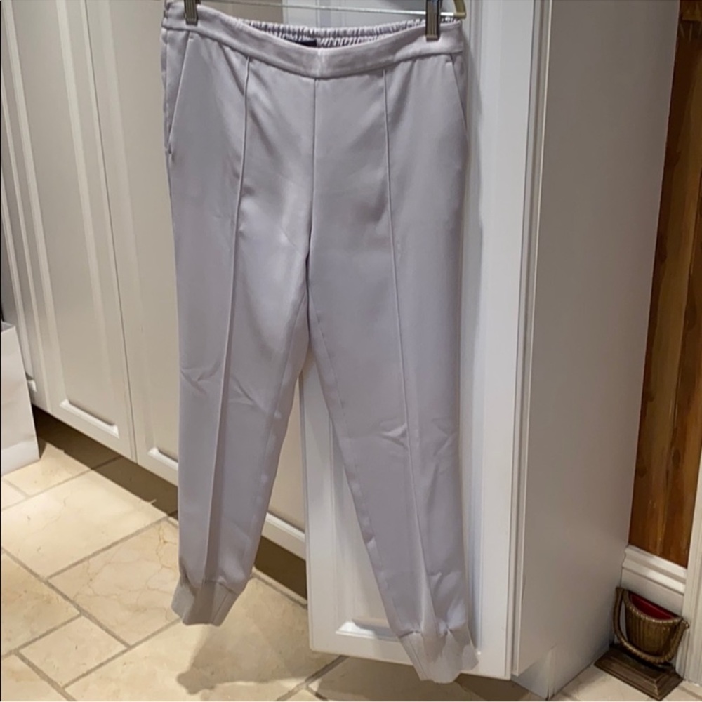 Vince Grey Elastic Waist Track Joggers